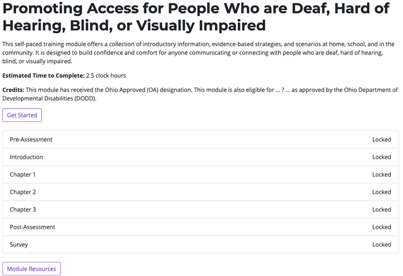 Promoting Access Screenshot